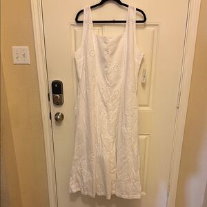 White cotton Free Assembly White eyelet dress XXL